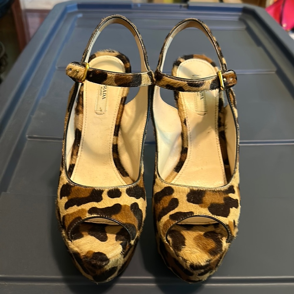 Prada platform heels